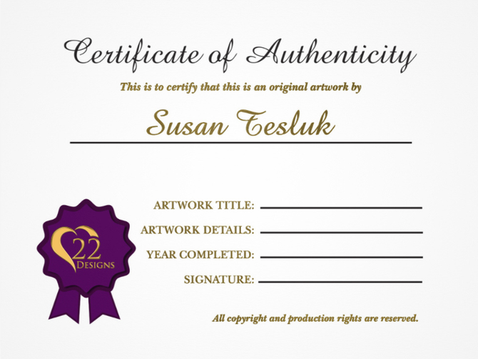 Certificate of Authenticity