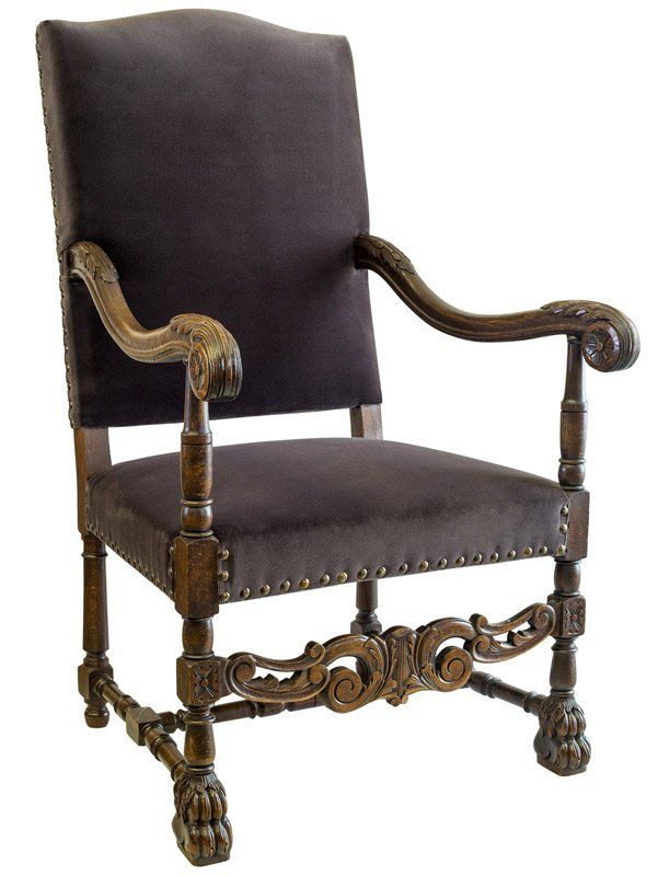 upholstered antique chair