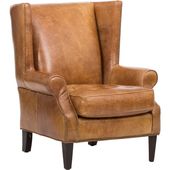upholstered leather chair