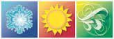 Ice, Sun, Wind Icons