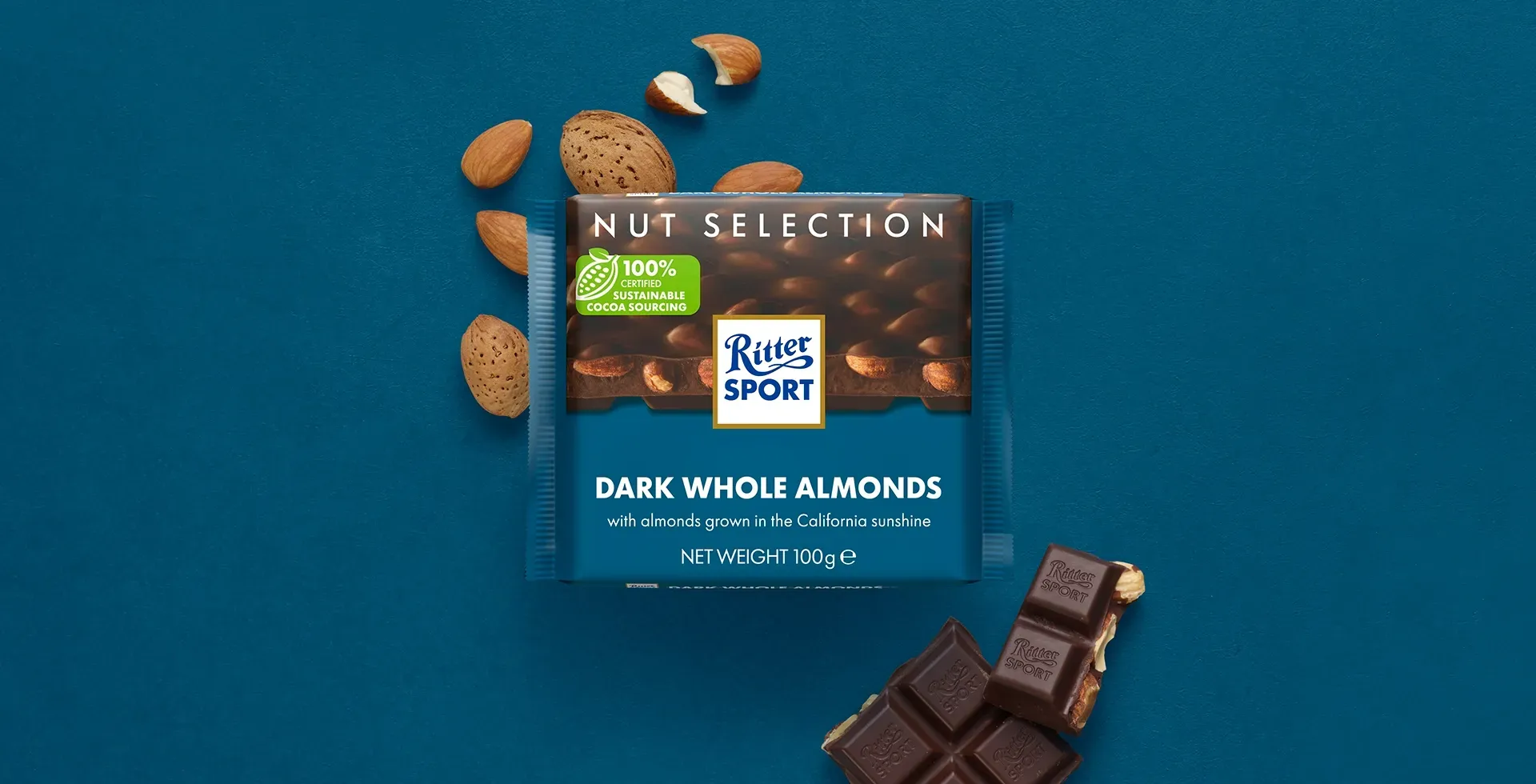 Dark Whole Almonds