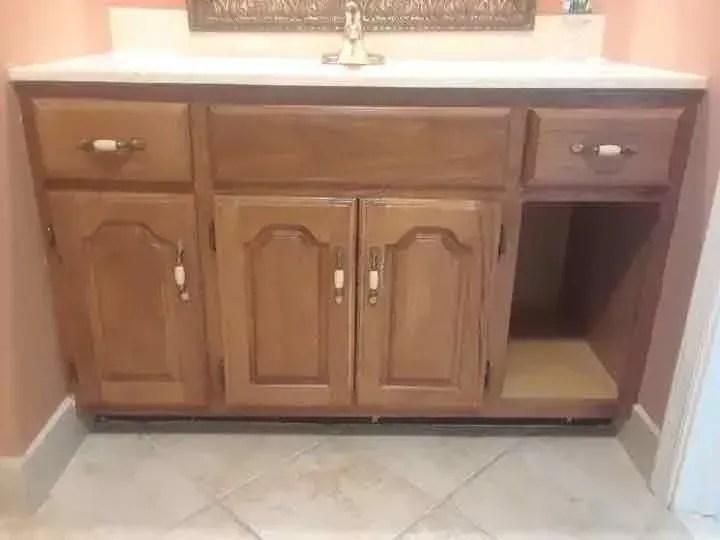 Before Bathroom Refacing