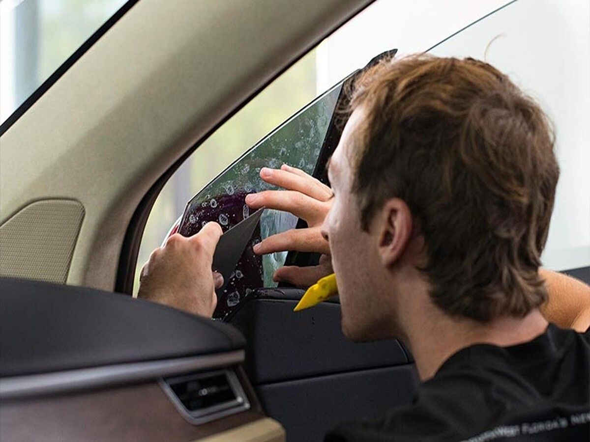 window tinting in action