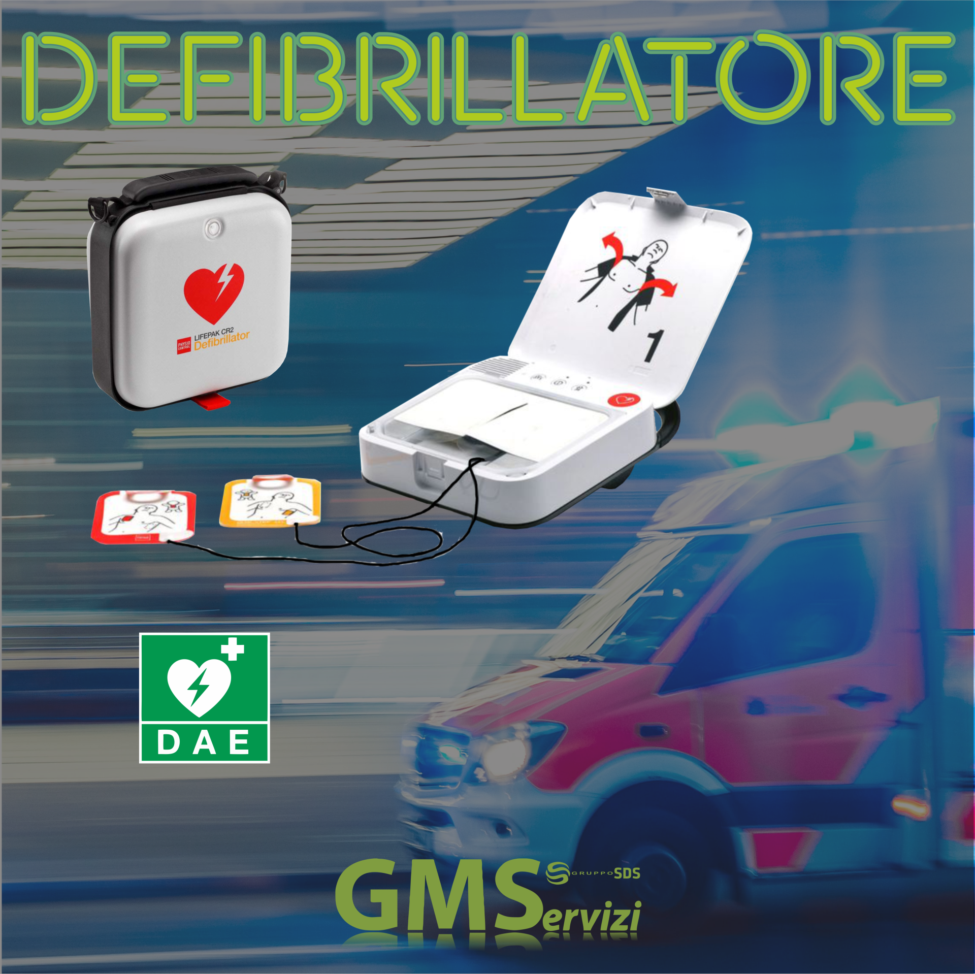 Post Defibrillatore LIFEPAK CR2