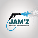 A logo for jam 'z pressure washer service