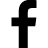 A black and white silhouette of the letter f on a white background.