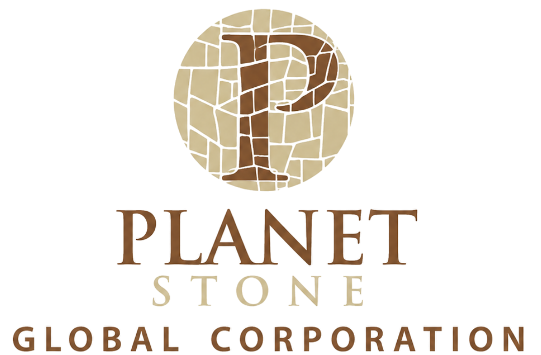 A mosaic of the letter p in a circle