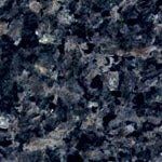 A close up of a blue granite counter top.