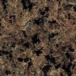 A close up of a brown granite counter top.