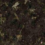 A close up of a black granite counter top.