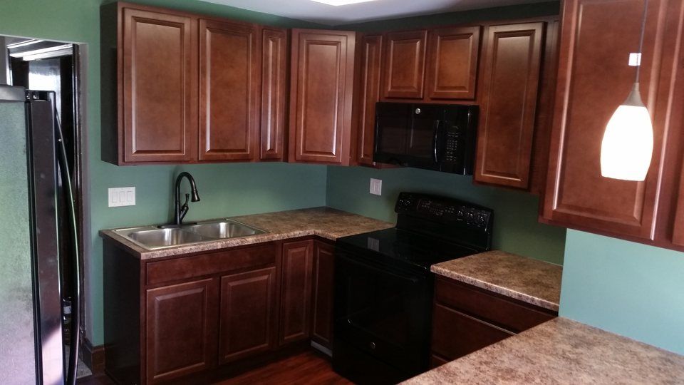 Kitchen with green walls - Kitchen Remodeling in Westmoreland County PA