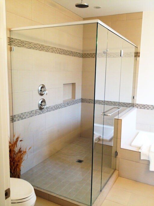 Shower with glass walls - Bathroom Remodeling in Westmoreland County PA