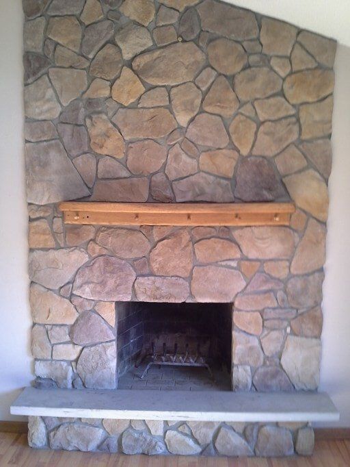 Stone fireplace - Interior Remodeling in Westmoreland County PA