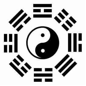 Logotipo de harmonia de elementos da natureza para uso como emblema  corporativo, equilíbrio de fogo e água.