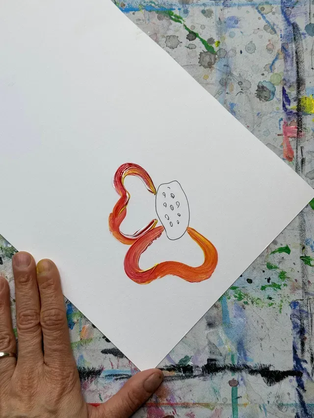 steps on how to paint a flower using paint brush