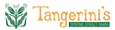 A logo for tangerine 's spring street farm