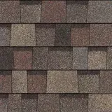 A close up of a row of shingles on a roof.