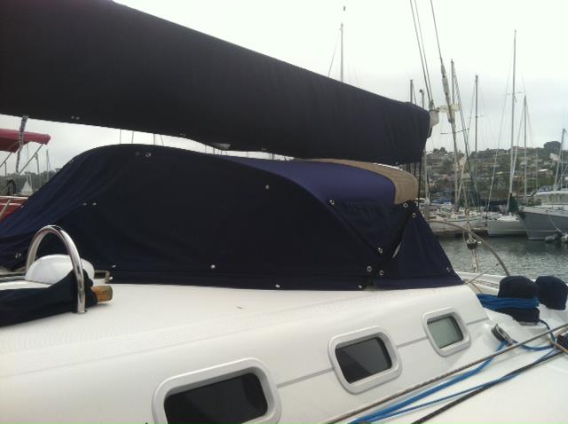 Customized Blue Awnings — San Diego, CA — Canvas Services