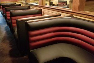 Black and Red Chair — Watertown, WI — Recovery Room Commercial Upholstery