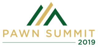 A logo for the pawn summit in 2019