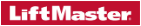 LiftMaster logo in white text on a red background.