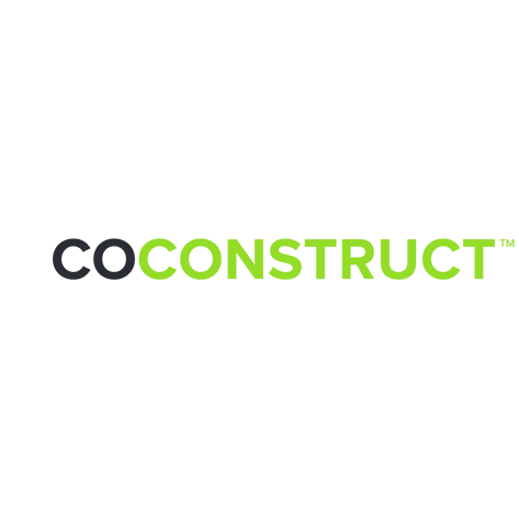 The logo for cococonstruct is green and black on a white background.