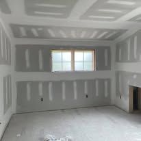 There is a window in the middle of the room.