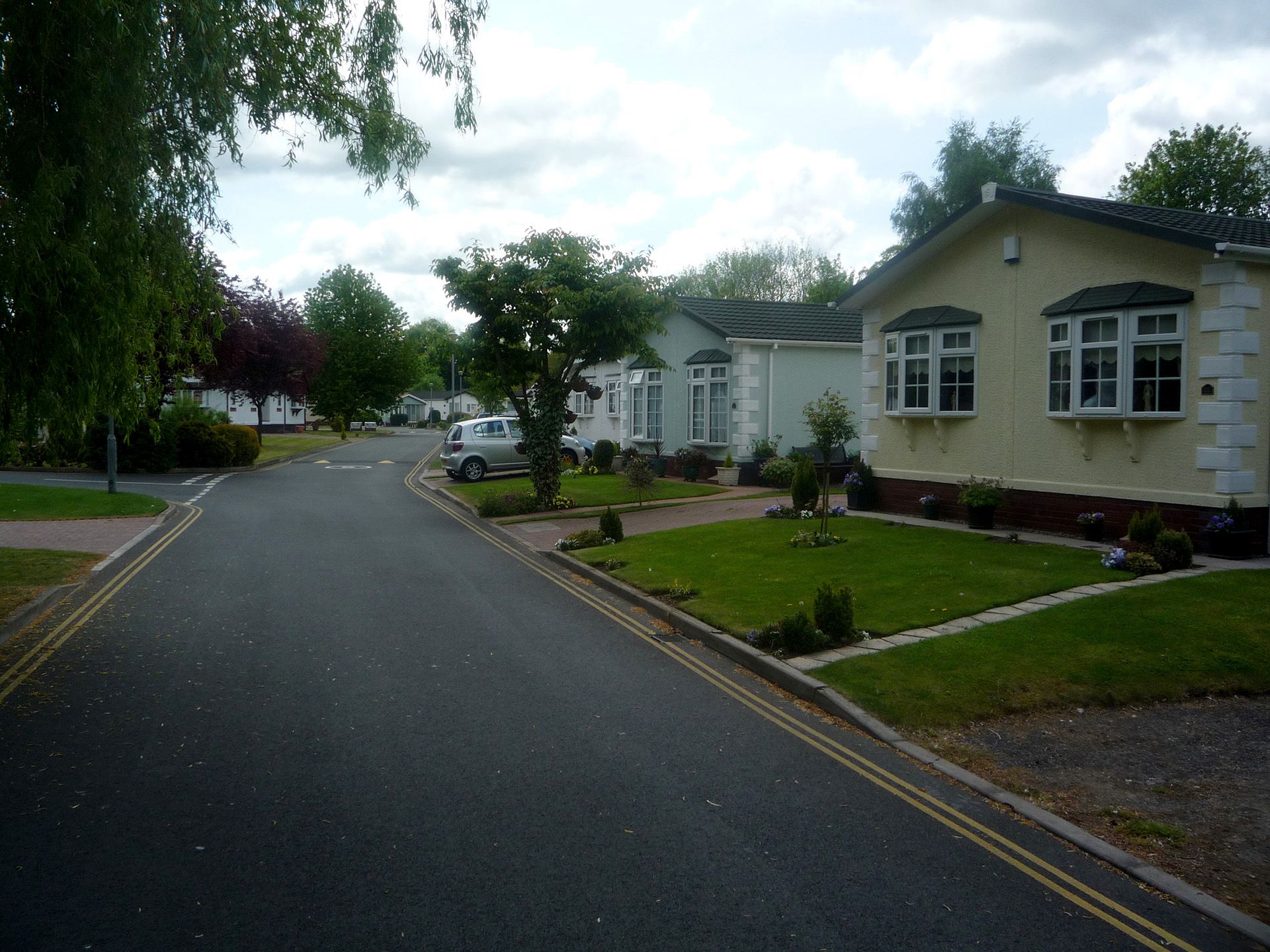A street with houses on both sides of it