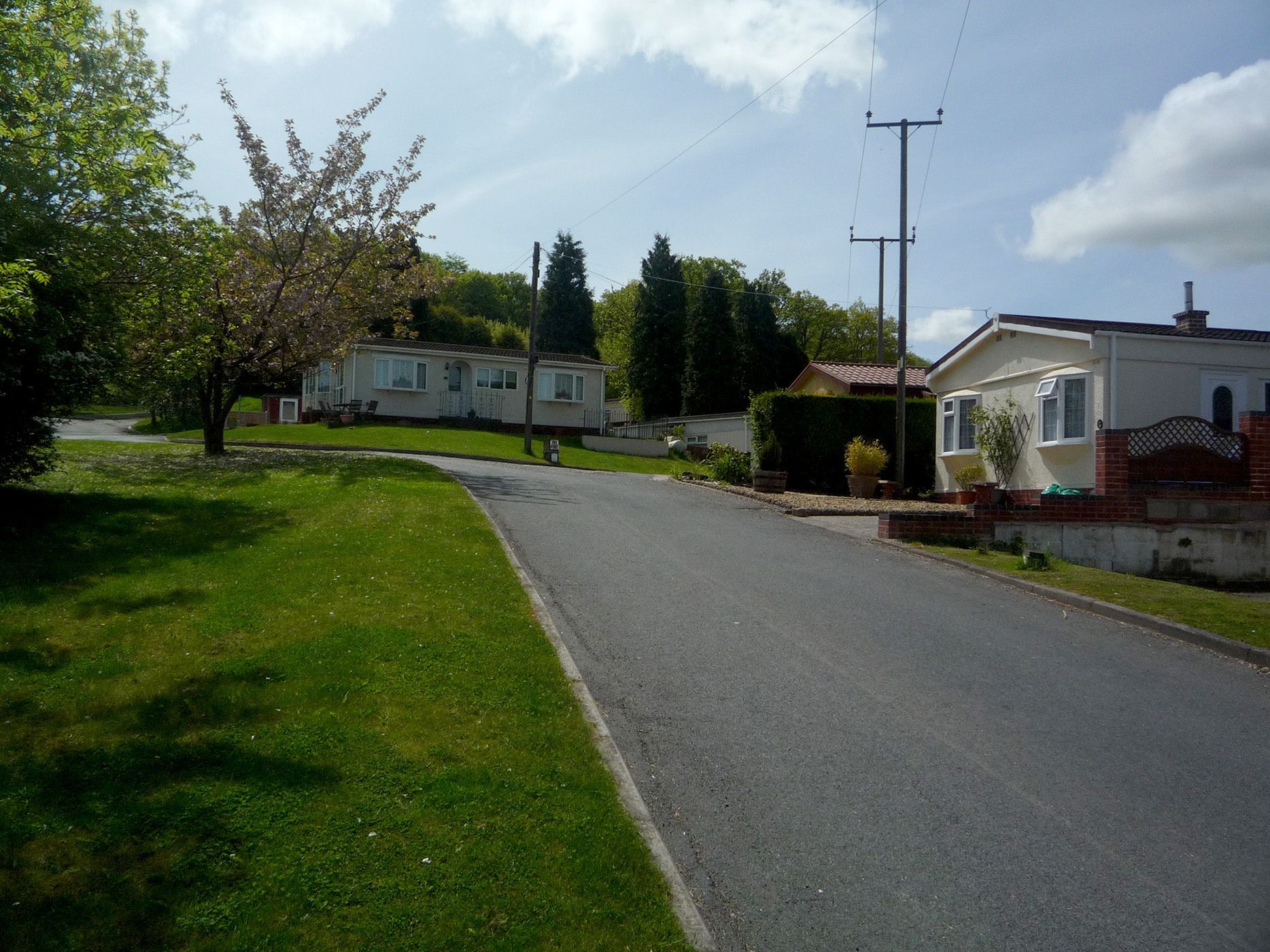 A road with houses on the side of it