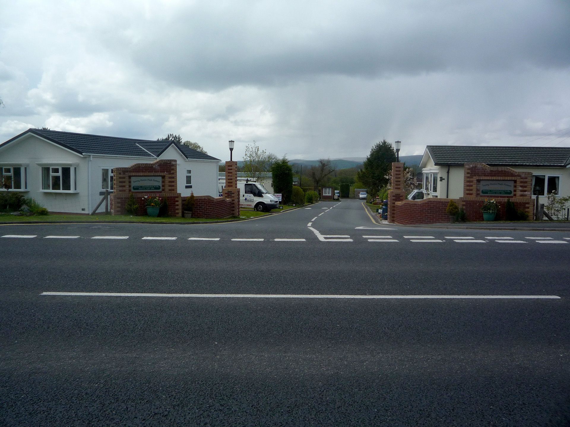 A road with houses on the side of it