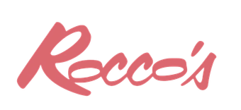 The word Rocco's is written in red on a white background.