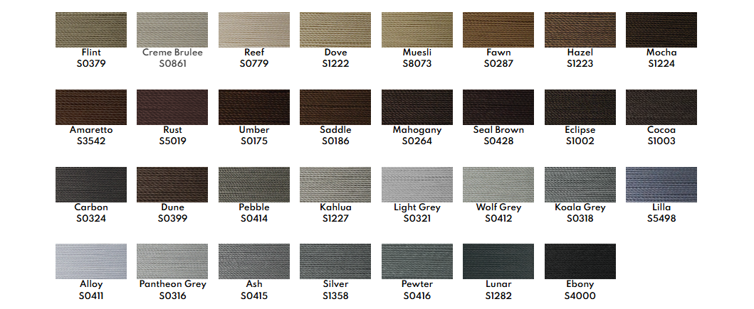 A bunch of different shades of brown and gray