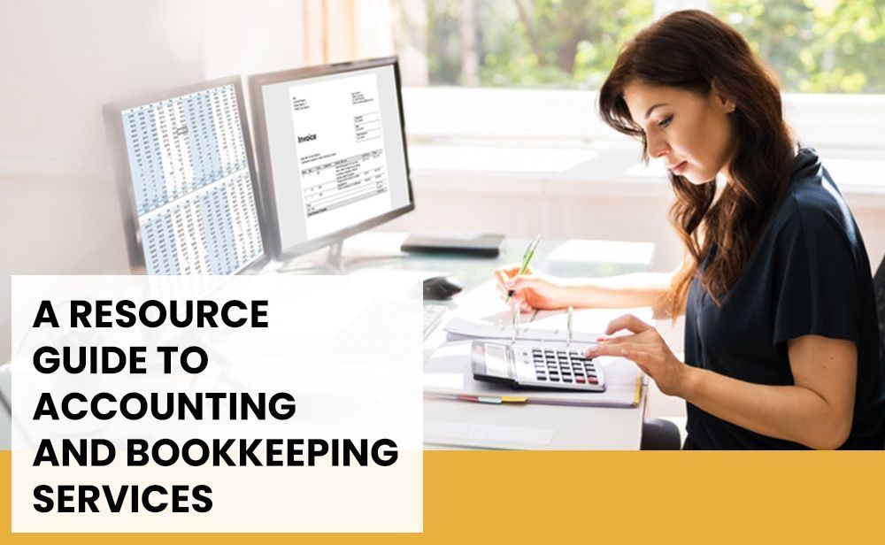 A resource guide to accounting and bookkeeping services banner.