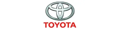 The toyota logo is on a white background.