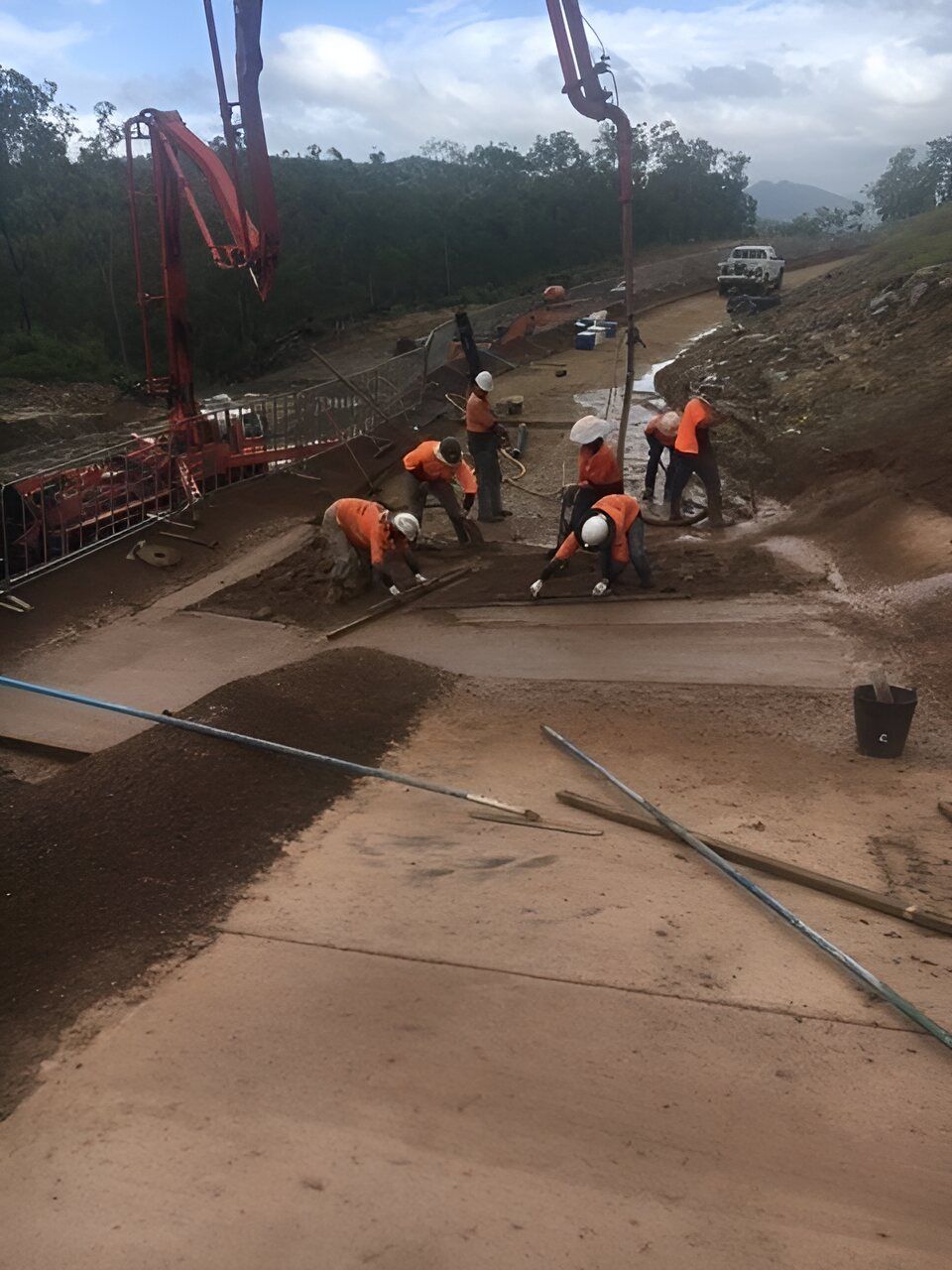 A Group Of Construction Workers — Flash Concreting Pty Ltd In Cannonvale, QLD