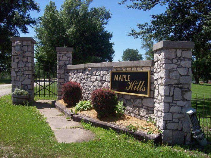 Maple Hill Cemetery Entrance.