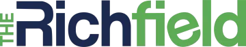 The Richfield logo in blue and green text with a green building icon
