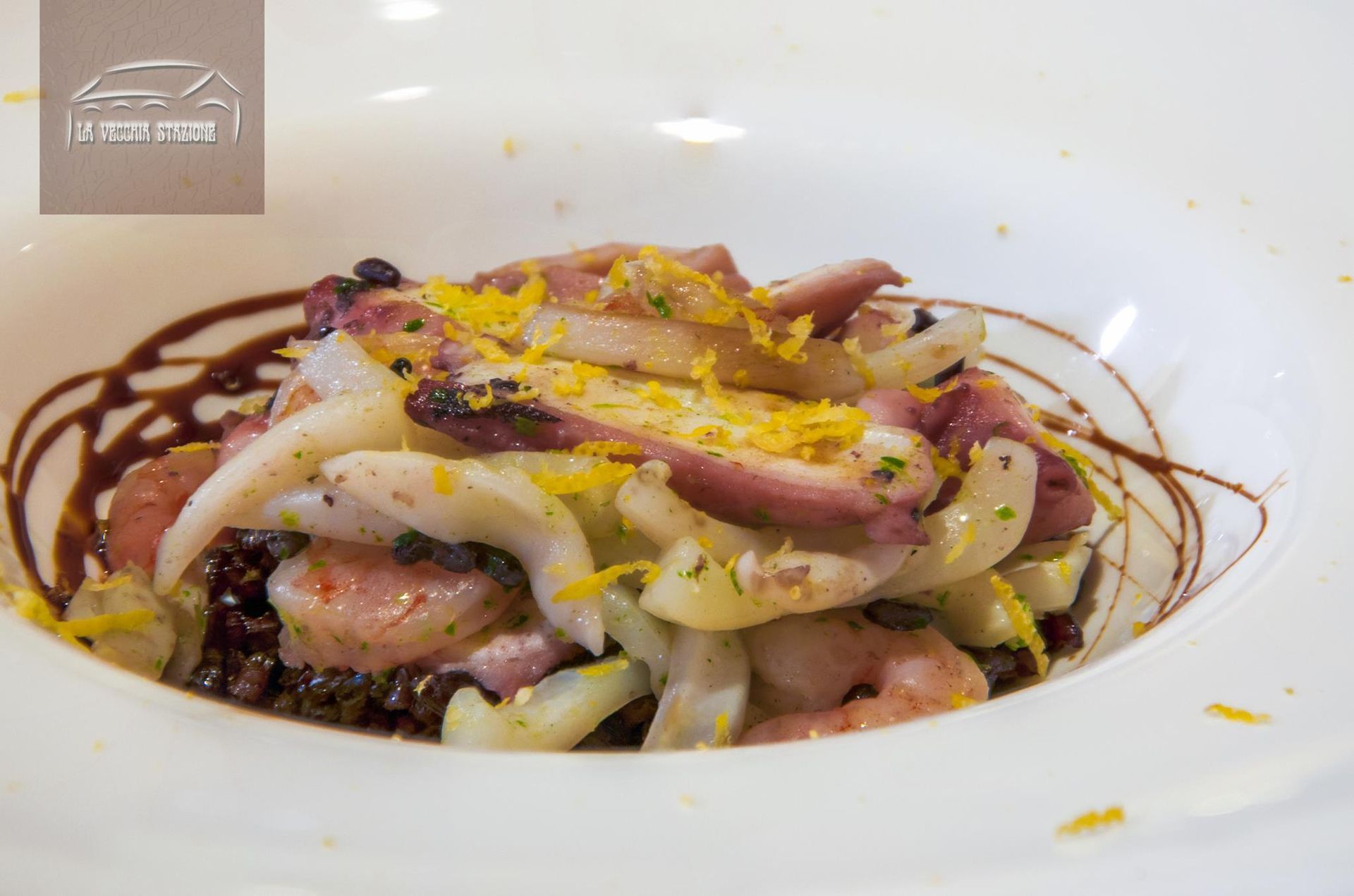 fantasia di mare polpo gamberi calamari