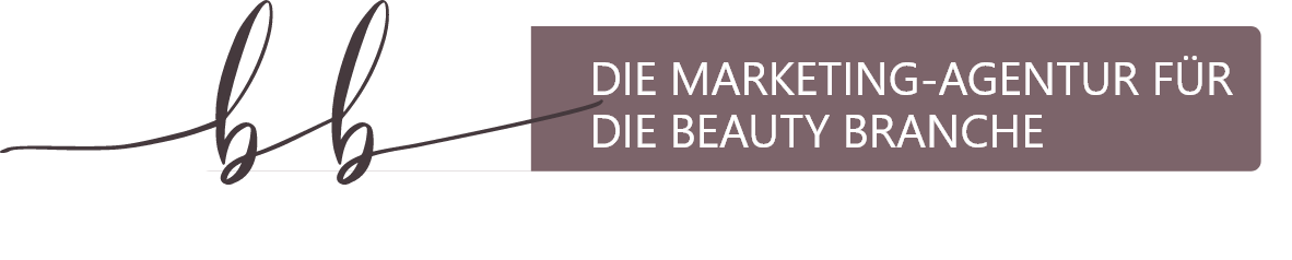 Ein Logo für eine Firma namens „Die Marketingagentur für die Beautybranche“