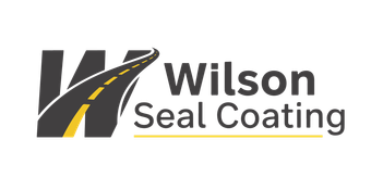 Wilson Seal Coating logo with stylized black and gray W and yellow accent