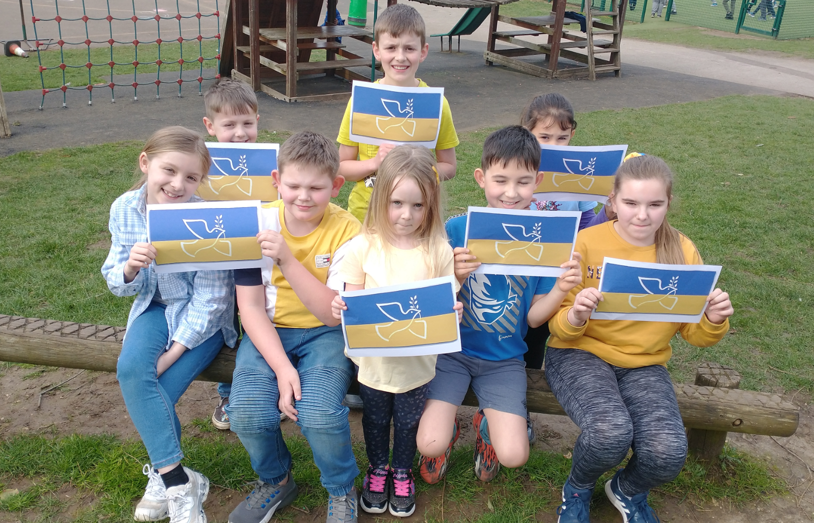 Schoolchildren from George Grenville Academy have raised hundreds of pounds for the people of Ukraine