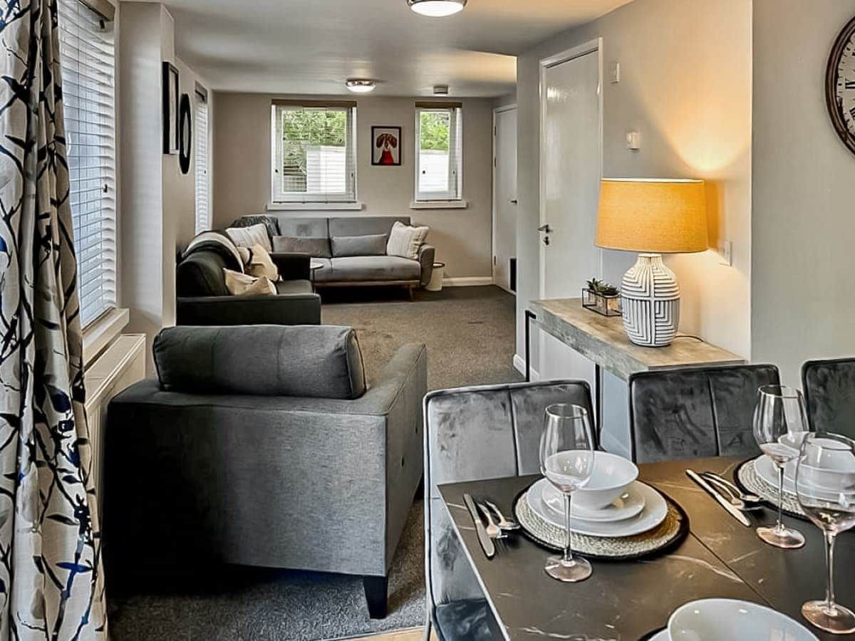 Living space and custom sofas