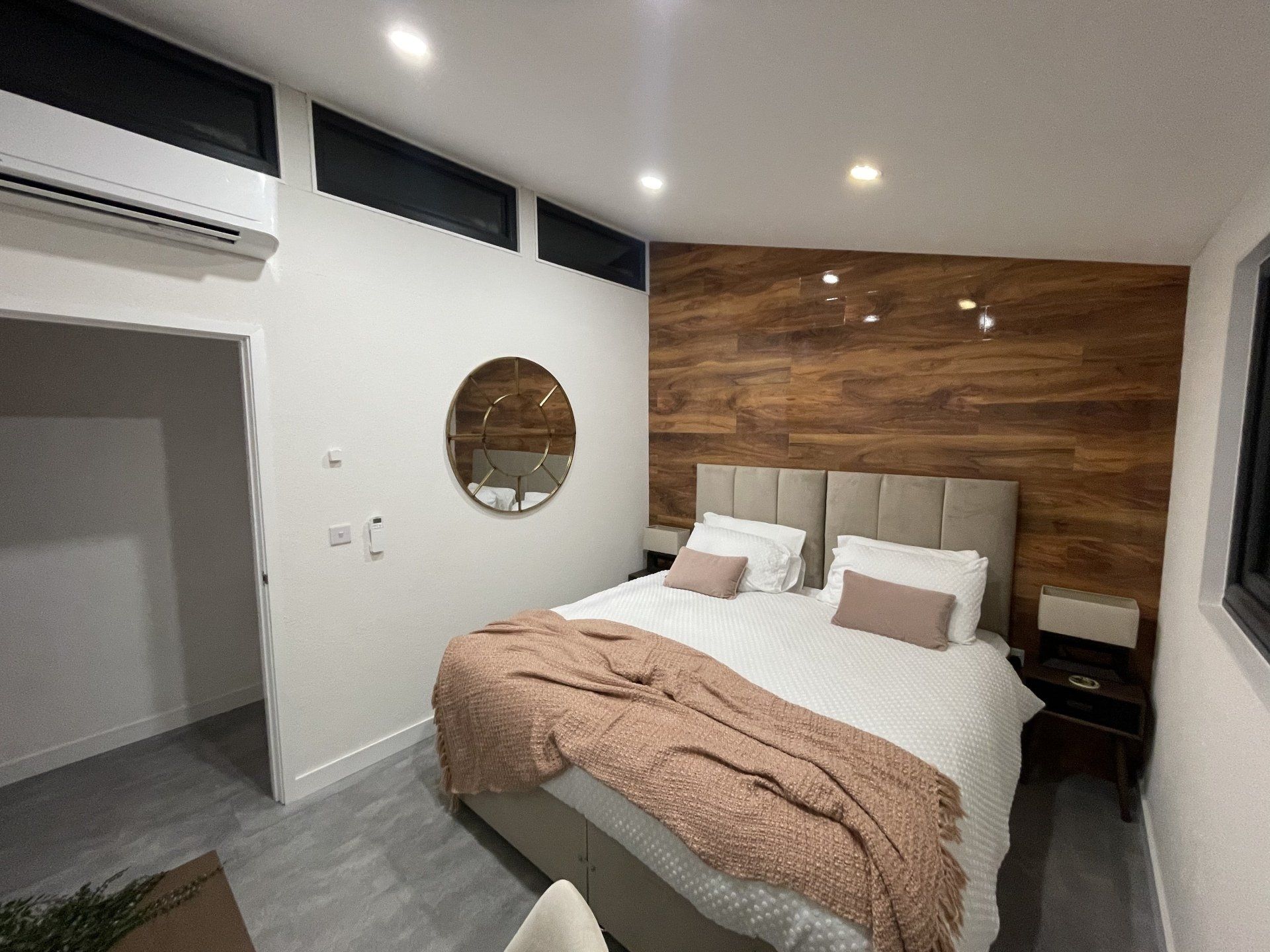 Second bedroom in Wales holiday lodge