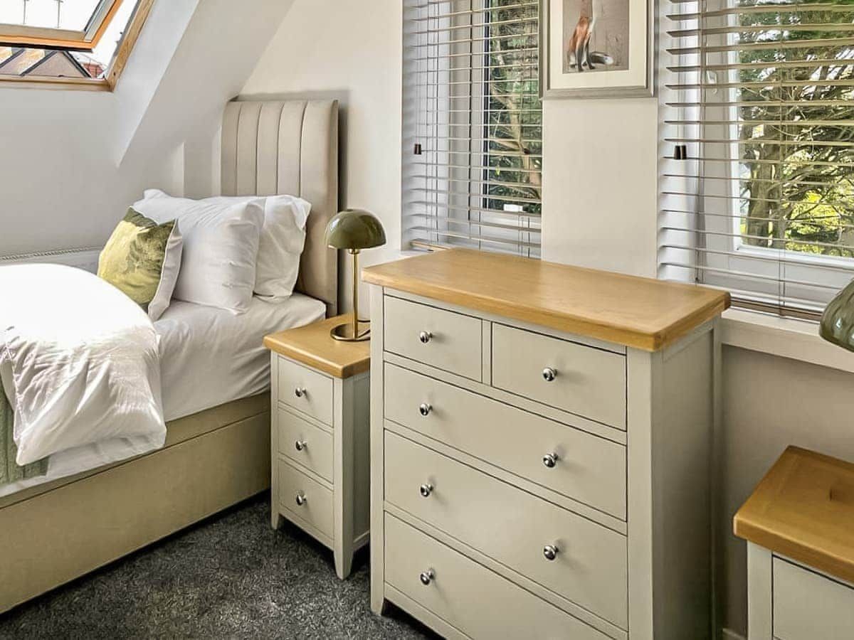 Lovely dining table and art