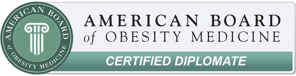 An american board of obesity medicine certified diplomate logo