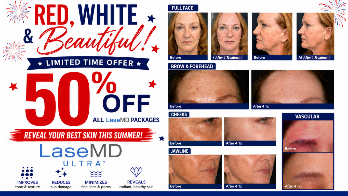 save 50% on all lasemd laser resurfacing treatments during our summer reset sale