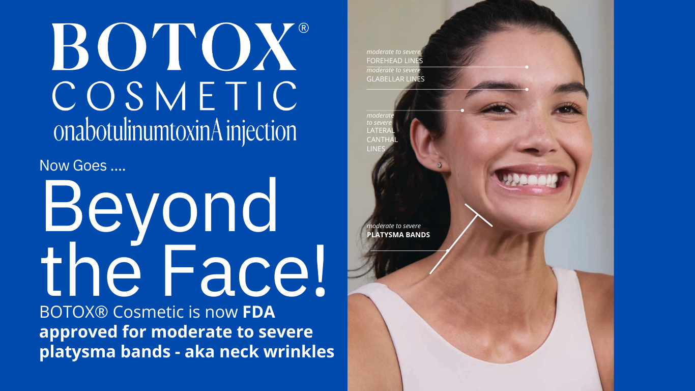 Discover Botox for moderate to severe neck bands, FDA-approved. Book a free consultation with us today.