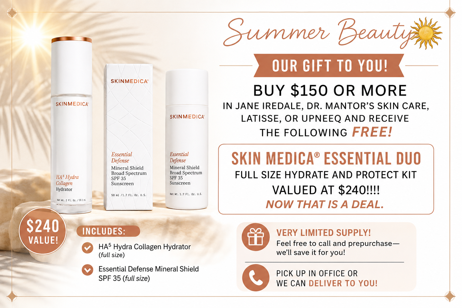 free skinmedica essential duo hydration with purchase in Westerville, ohio