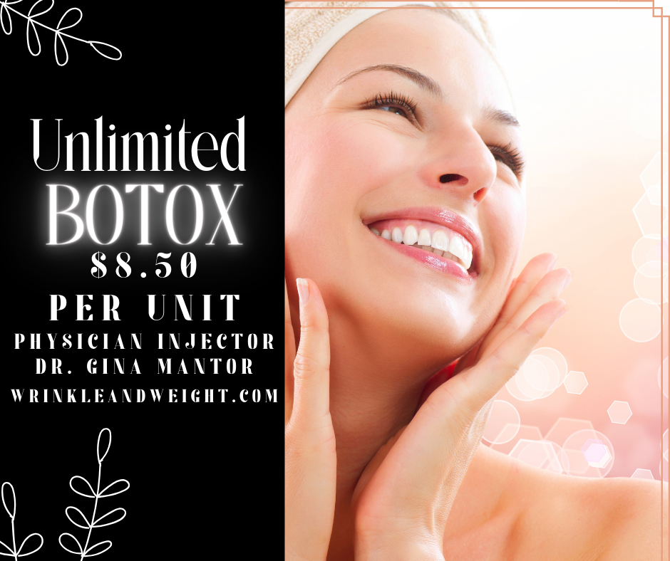 Join our BOTOX club and enjoy BOTOX all year long at just $8.50 per unit