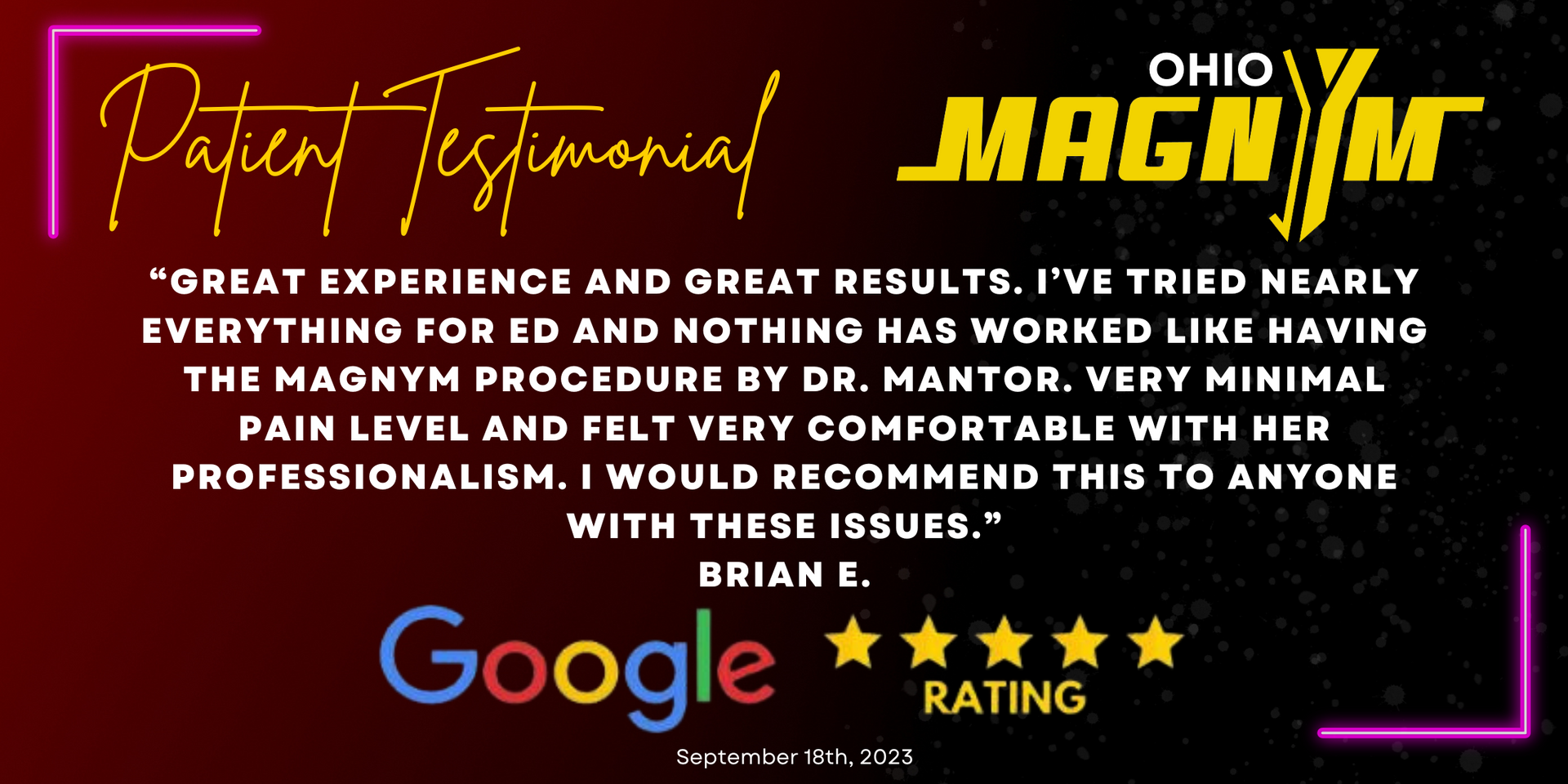 Magnym Male Enhancement Treatment Patient Review